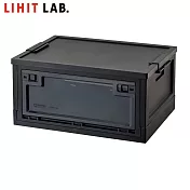 LIHIT LAB A-3222 折疊收納箱-32L  黑色