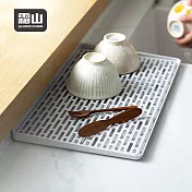 【日本霜山】北歐風多用途廚具碗盤雙層瀝水盤/託盤