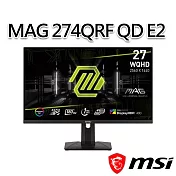 msi微星 MAG 274QRF QD E2 27吋 電競螢幕