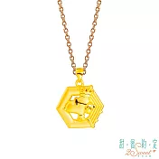 甜蜜約定2SWEET 衛冕者史奴比Snoopy硬金墜子  送玫瑰鋼項鍊