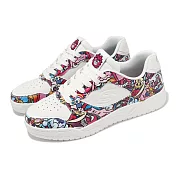 Skechers x Vexx 休閒鞋 Koopa-Volley 男鞋 白 彩色 皮革 聯名 微厚底 183502WMLT 28cm WHITE/MULTI