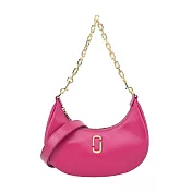 MARC JACOBS THE CURVE皮革鏈帶手提/肩揹包- 芭比粉