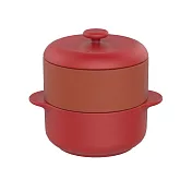 【jia品家】饗食版 蒸鍋蒸籠 赤陶蒸盤組24cm