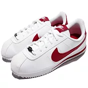 Nike 阿甘鞋 Cortez Basic Sl GS 大童 女鞋 白 紅 經典 休閒鞋 復古 皮革 904764-101 23.5cm WHITE/GYM RED