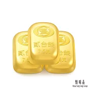 【點睛品】貳台錢x3塊 黃金金條_計價黃金(共22.5克)