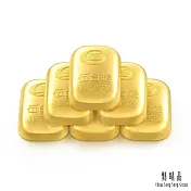 【點睛品】伍台錢x6塊 黃金金條_計價黃金(共112.5克)