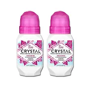 (2瓶超值組)美國CRYSTAL-滾珠型身體淨味爽身除臭劑-無香粉66ml/瓶(運動體香劑,乾爽體香露,除體味體香膏,身體清潔芳香消臭噴霧)  無香粉