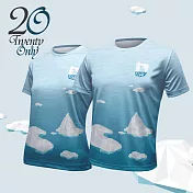 【2Only】| 瀕 危動物系列-短袖T恤-大人-男女同款- S 北極熊