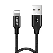 【Baseus倍思】藝紋系列 USB to IOS 充電傳輸線 180cm 黑色