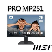 msi微星 PRO MP251 24.5吋 螢幕