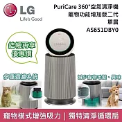 《618限定優惠》LG 樂金 AS651DBY0 寵物功能增加版二代 單層 超級大白空氣清淨機