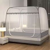 【巴芙洛】免安裝蒙古包四方頂防蚊防蟲雙人款加大款均一價格(雙人/加大均一價/防蚊/防蟲/蒙古包/好睡覺/蚊帳) 雲灰雙人
