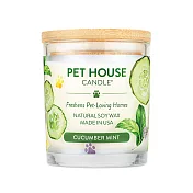美國 PET HOUSE 室內除臭寵物香氛蠟燭 240g-黃瓜薄荷
