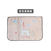 【上手家居】2入組 抗UV磁吸遮陽簾(汽車遮陽/車窗遮陽/車用遮陽/車用遮陽簾/車窗簾/磁吸窗簾) 粉色長頸鹿