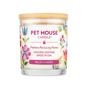美國 PET HOUSE 室內除臭寵物香氛蠟燭 240g-花香滿地