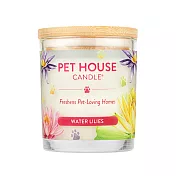 美國 PET HOUSE 室內除臭寵物香氛蠟燭 240g-睡蓮