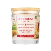 美國 PET HOUSE 室內除臭寵物香氛蠟燭 240g-鬆毛假期