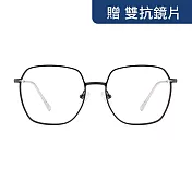 【大學眼鏡_配到好980】NEW-黑藍眼鏡 85006C4-5 黑藍