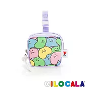 CILOCALA PICFA聯名日本插畫尼龍防潑水可扣式零錢包- 薰衣草紫