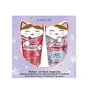【UNICAT變臉貓】招財貓護手霜雙重奏2入禮盒(40ml/支)