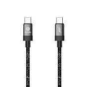 solide 索力得 耐彎折編織傳輸線 USB-C to USB-C 160cm 黑色