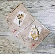 【好合苑】24K金書籤:記事本 豎琴