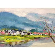 【玲廊滿藝】盧來全-春江24x33cm