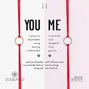 Dogeared Karma 閃亮圓滿圈手鍊 銀墜X金墜 紅線手鍊 幸運繩對鍊套組 附原廠盒