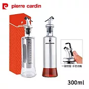 pierre cardin皮爾卡登 一鍵式防漏玻璃調味瓶300ml PCJR-602