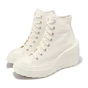 Converse 休閒鞋 Chuck 70 De Luxe Wedge HI 女鞋 米白 厚底 高跟 1970 帆布鞋 A06479C