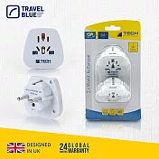 【Travelblue 藍旅】旅行歐洲轉接插頭 二入
