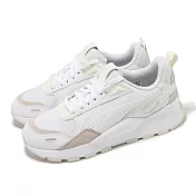 Puma 休閒鞋 RS 3.0 Basic Wns 女鞋 白 米白 緩衝 低筒 拼接 運動鞋 39377301