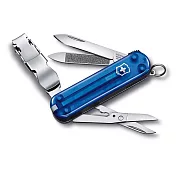 VICTORINOX 迷你8用指甲剪瑞士刀 - 透明藍