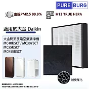 Daikin大金閃流放電空氣清淨機適用MC40USCT MC55USCT-W MC30YSCT MC40USCT7濾網組