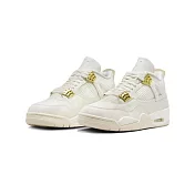 W Air Jordan 4 Retro Metallic Gold 白金 男尺寸 AQ9129-170 US9.5 白金