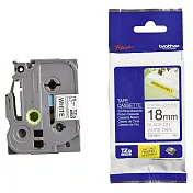 Brother 超強黏性護貝標籤帶 TZe-S241 (18mm 白底黑字) 原廠公司貨 (5捲入)