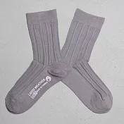 【LEEDS WEATHER】 乾燥感・機能美學羅紋襪∣錦葵紫∣ 22 - 26 cm