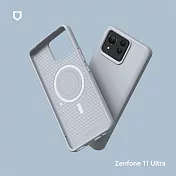 犀牛盾 ASUS Zenfone 11 Ultra SolidSuit (MagSafe兼容) 經典防摔背蓋手機保護殼 - 循環灰