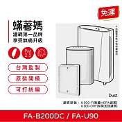 蟎著媽 HEPA濾網單片 適用 3M FA-B200DC FA-U90 U100-F U100-ORF 空氣清淨機