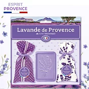 法國ESPRIT PROVENCE 2個薰衣草香包+120g薰衣草皂組合 (薰衣草+點點)