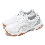 Asics 排球鞋 GEL-Rocket 11 男鞋 女鞋 白 綠 吸震 抓地 室內運動 羽排鞋 亞瑟士 1073A065102