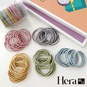 【Hera赫拉】韓國簡約清新純色髮圈/皮筋罐裝組-2色 彩色
