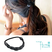 【Hera赫拉】甜美麻花辮子裝飾髮圈2入組-2色 黑