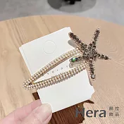 【Hera赫拉】海星珍珠鑲鑽BB劉海側邊夾-3色#H100401B 白色