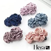 【Hera赫拉】韓版浪漫玫瑰髮夾/彈簧夾-五色 紫芋