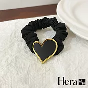 【Hera赫拉】韓國愛心綁頭新款馬尾橡皮圈 H111032206 黑色