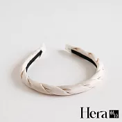 【Hera赫拉】法式氣質緞面麻花髮箍 H112020205 白色