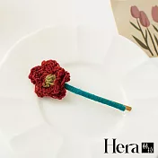【Hera赫拉】韓國布藝花花髮夾 H112041104 紅色