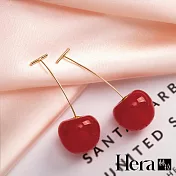 【Hera赫拉】日系漸層可愛元氣櫻桃耳環 H112110102 紅色