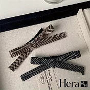 【Hera赫拉】復古少女蝴蝶結邊夾兩入組 H112111402 咖色蝴+飄兩入組